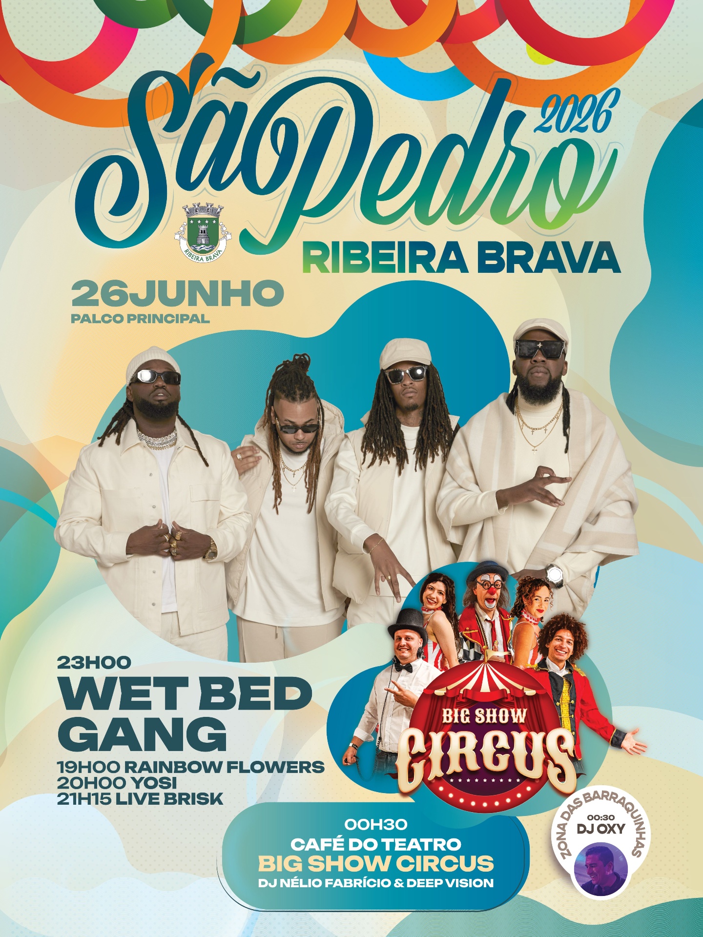 Cartaz 26 de junho — Wet Bed Gang